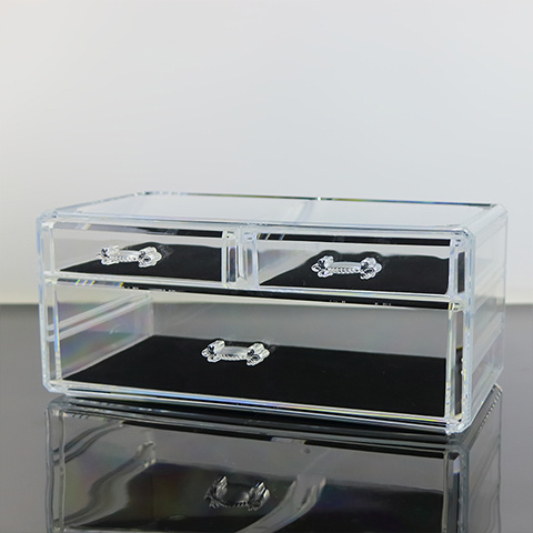 Large Dresser Cosmetics Storage Box Transparent Drawer Office Desktop Skin Care Products Finishing Box Lipstick Acrylic