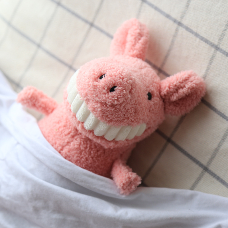 TikTok Smile Big Teeth Pig Doll Plush Toy Doll Cute Doll Bed Pillow Birthday Gift Girl Ins