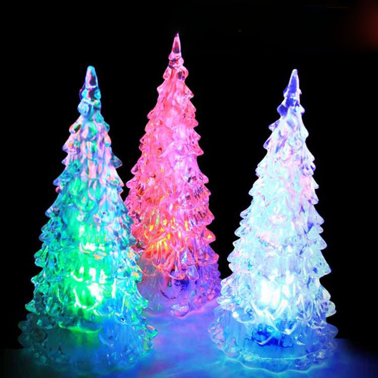 Acrylic Colorful Crystal Night Lamp for Christmas Tree Children's Day Gift Gift Children's Luminous Toys