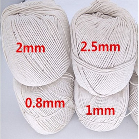 pure cotton bag zongzi tapestry diy handmade rope food grade hairy crab sole making line wrapping rope cord construction site