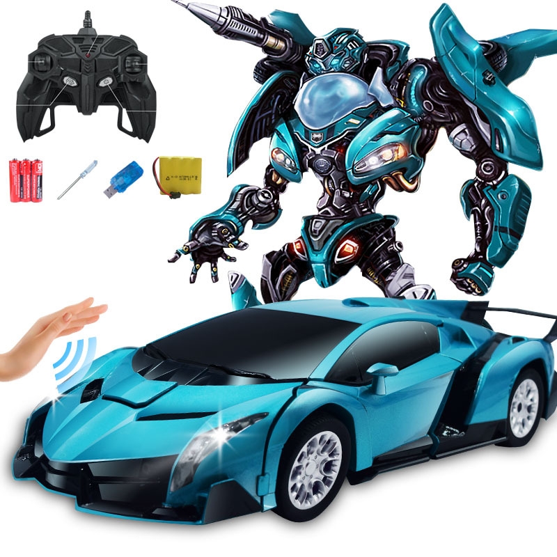 [one-year warranty] induction transformers toys remote control car charger electric robot racing children and boys