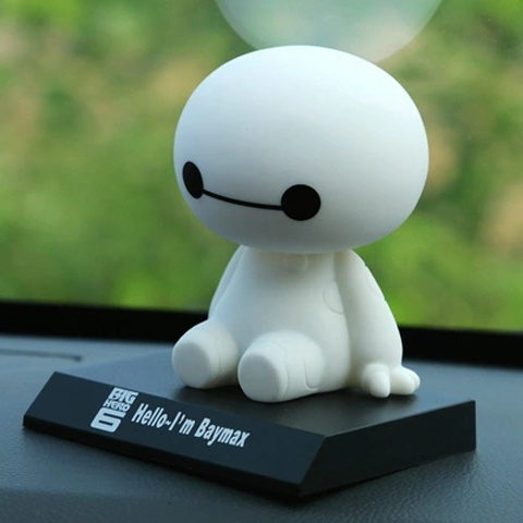 Creative White Bobble Head Doll Car Decoration Tiktok Car Interior Car Decoration Car Decoration Car Interior Decoration Decoration